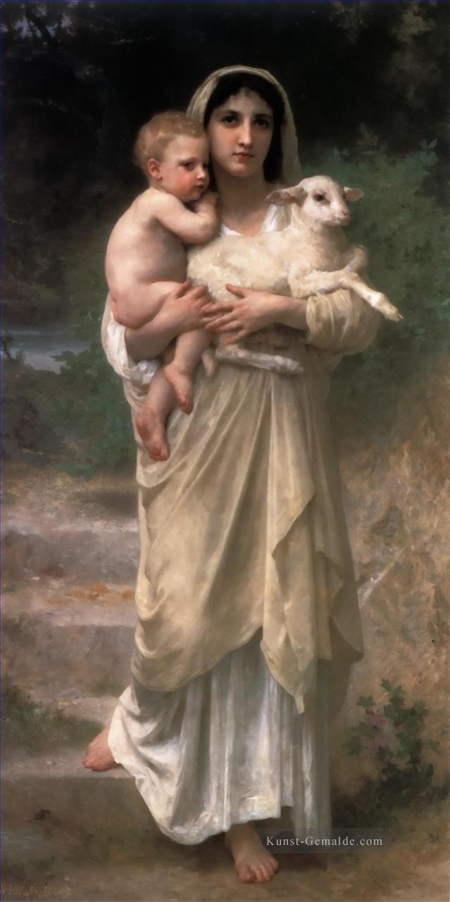 Le Jeune Bergere 1897 Realismus William Adolphe Bouguereau Ölgemälde